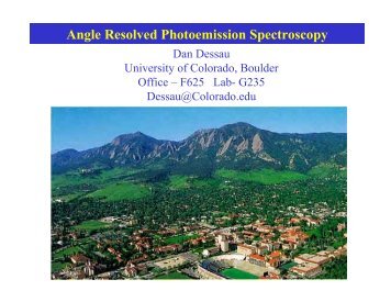 Angle Resolved Photoemission Spectroscopy