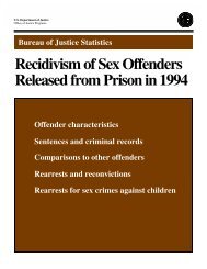 Recidivism of Sex Offendes Released from Prison in 1994
