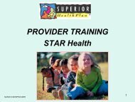 PROVIDER TRAINING STAR Health - Fostercare Texas