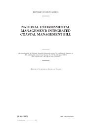 integrated coastal management bill - Department of Agriculture and ...