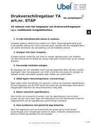 Drukverschilregelaar TA art.nr. STAP - catalogus-beheer.nl