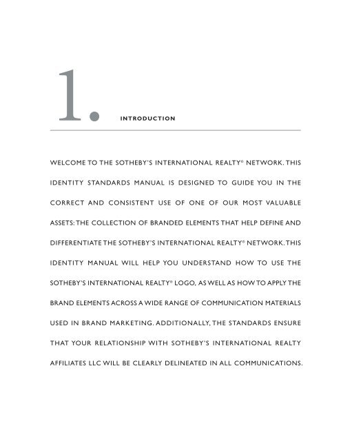 Sotheby's International RealtyÂ® Identity Standards ... - the Members