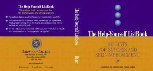 The Help-Yourself ListBook - Oakwood University