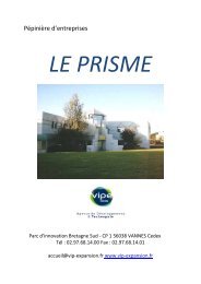 Télécharger la brochure le PRISME - Vannes Agglo