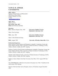 NAWAL H. AMMAR Curriculum Vita - University of Ontario Institute of ...