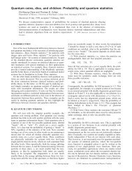 Quantum coins, dice, and children: Probability and quantum statistics