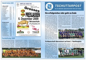 Tschuttarpost, Ausgabe 1 - SC Fussach