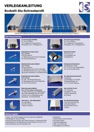 Verlegeanleitung Alu-Schraubprofil - Scobalit