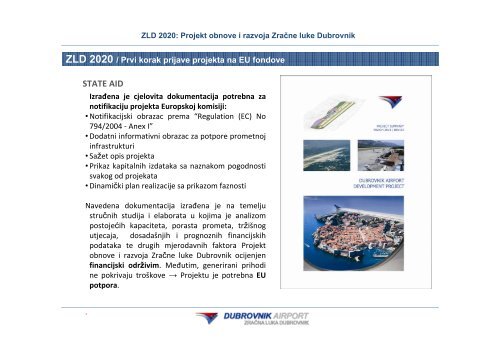 Projekt obnove i razvoja Zračne luke Dubrovnik (ZLD 2020) obuhvaća