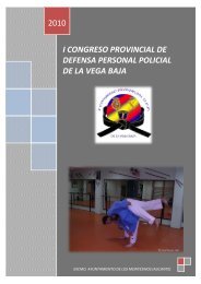 i congreso provincial de defensa personal policial de la vega baja