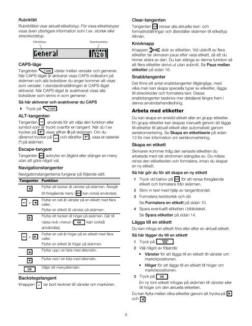 RHINO 4200 User Guide - DYMO