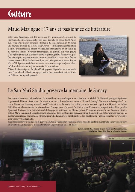 Mieux Vivre NÂ°154 - FÃ©vrier 2012 (.pdf - 2,38 Mo) - Sanary-sur-Mer