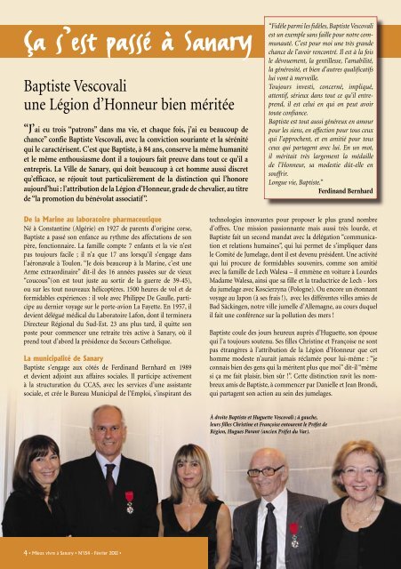 Mieux Vivre NÂ°154 - FÃ©vrier 2012 (.pdf - 2,38 Mo) - Sanary-sur-Mer