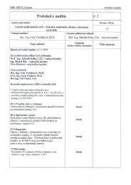 Protokol z auditu Ä. 2/2009