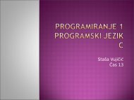 Programiranje 1 programski jezik c - Ncd.matf.bg.ac.rs