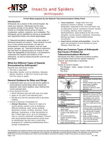 NTSP Insects 04.06 - National Telecommunications Safety Panel