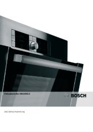 Einbaubackofen HBA23B2.0 - Moebelplus GmbH