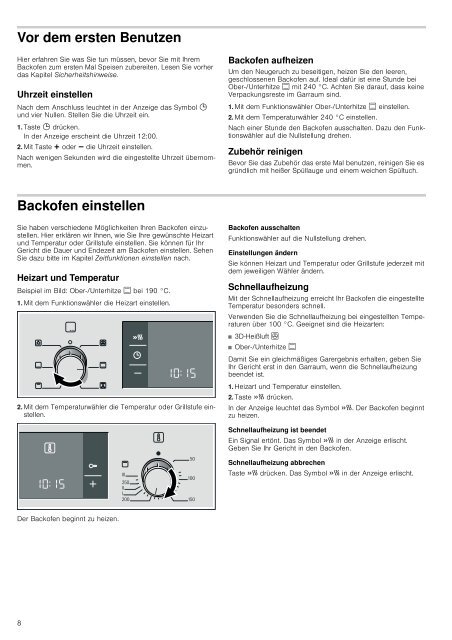 Einbaubackofen HBA23B2.0 - Moebelplus GmbH