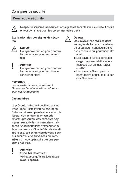 Notice d'utilisation Vitotrol 200-A388 KB - Viessmann