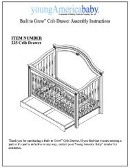 Built to Grow Crib Drawer Assembly Instructions ... - Stanley Furniture
