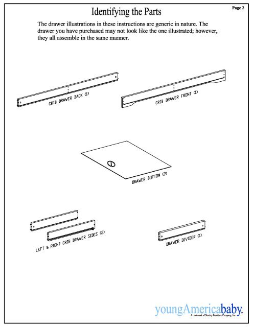 Built to Grow Crib Drawer Assembly Instructions ... - Stanley Furniture