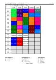 Stundenplan Klassen mit 2. HJ