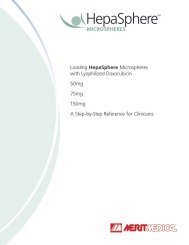 Loading HepaSphere Microspheres with Lyophilized ... - Merit Medical