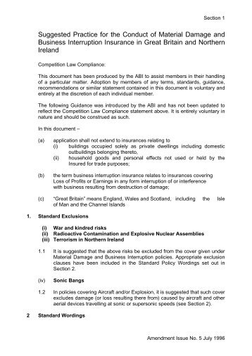 Section 1 - CILA/The Chartered Institute of Loss Adjusters