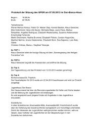 Protokoll der Sitzung vom 07.05.2013 - St. Friedrich