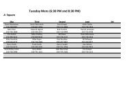 Team List - Nanaimo Curling Club