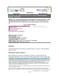 Commonwealth Care Member Guide - BMC HealthNet Plan