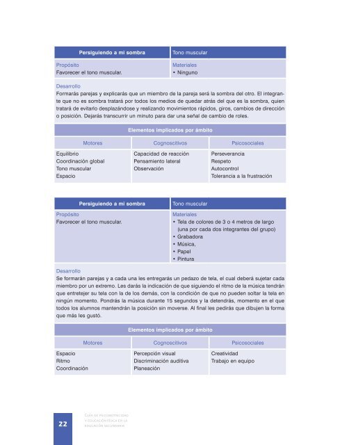 GuÃ­a de psicomotricidad y educaciÃ³n fÃ­sica en la ... - Conafe