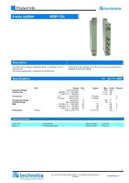 Product Info 4-way splitter WSP-124 - Technetix.pl