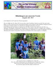 Mitteilungen aus unserem Verein Ausgabe Juli 2012