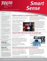 Smart Sense June 2012 - Topline Federal Credit Union