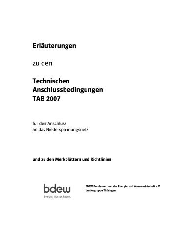 bedingungen – TAB 2007 - Energieversorgung Greiz GmbH