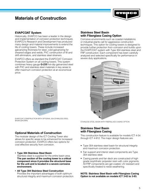 ICT Cooling Towers - Evapco