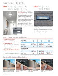 Sun Tunnel Skylights - Velux