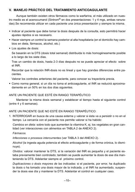 AtenciÓn Al Paciente En Tratamiento Con AnticoagulaciÓn