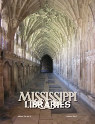 Full Text (PDF) - Mississippi Library Association