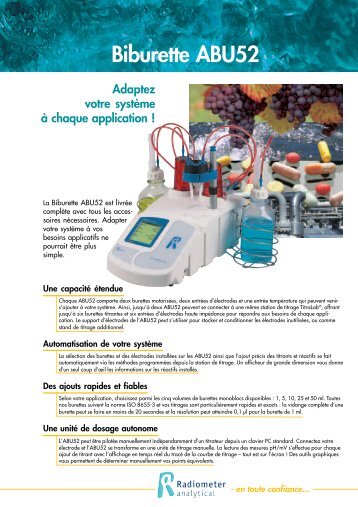 Biburette ABU52 - Radiometer Analytical