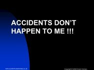 Accidents don't happen to me. - Drillsafe.org.au