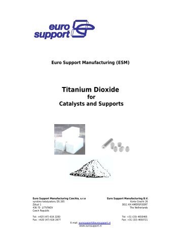 Catalytic Titanias (PDF) - Eurosupport.nl