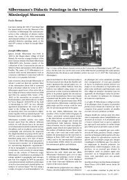 Silbermann's Didactic Paintings in the University of Mississippi ...