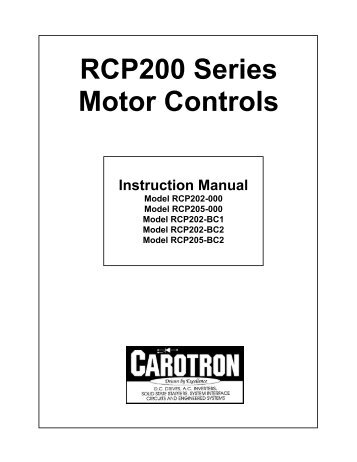 MAN1006-0E - Carotron, Inc.