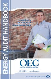 OEC's Energy Audit Handbook - Oklahoma Electric Cooperative