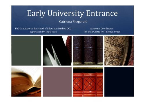 Catriona Fitzgerald Early University Entrance - DCU