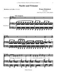 Nacht und TrÃ¤ume Franz Schubert - Ibiblio