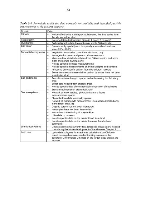 Olkiluoto Biosphere Description 2006 (pdf) (4.1 MB) - Posiva