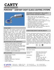 pureviewâ¢ sanitary sight glass/lighting systems - Liquidyne